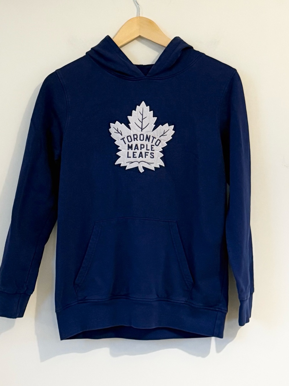 Toronto Maple Leafs NHL Navy Blue Pullover Hoodie Fleece Sweatshirt - Youth